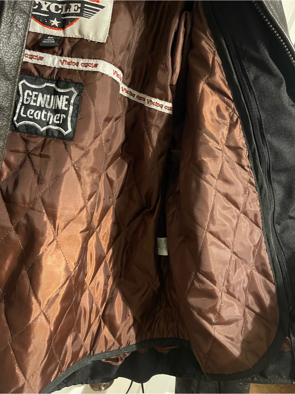 Men's Brown Leather Performance Riding Jacket - Picture 8 of 16
